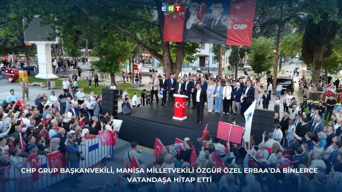 CHP Grup Başkanvekili,  Özgür Özel Erbaa'da Vatandaşlara Hitap Etti.