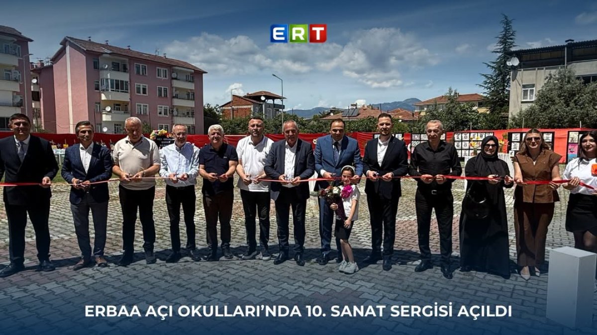 Erbaa Açı Okulları’nda 10. Sanat Sergisi Açıldı
